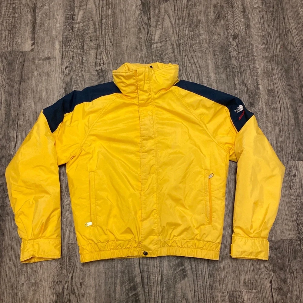 Vintage Made In USA The North Face Extreme Jacket W/ Gor Tex Size M Yellow Black